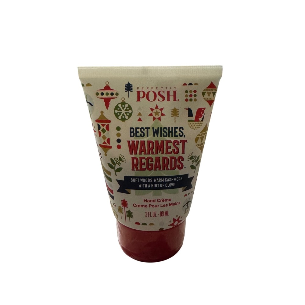 Perfectly Posh Hand Creme Best Wishes Warmest Regards Soft Woods Clove 3 fl oz